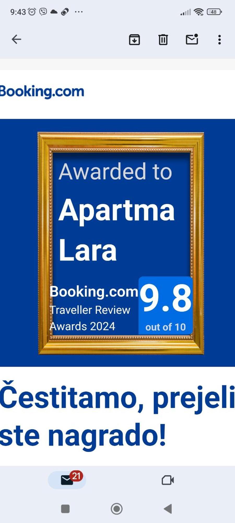 Apartma Lara Блед Екстериор снимка